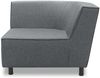 Gartenlounge Ecke Brandie 103x77x103 mit Outdoorbezug in dunkelgrau Bild 2