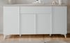 Sideboard Visby in weiß und sand 177 x 92 cm Bild 2