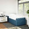 vidaXL Boxspringbett mit Matratze Dunkelblau 90x200 cm Samt 3285618 Bild 3