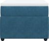 vidaXL Boxspringbett mit Matratze Dunkelblau 90x200 cm Samt 3285618 Bild 4