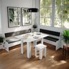 Esszimmer-Eckbank Roman Weiß 41.5 x 166.6 cm Vicco Bild 4