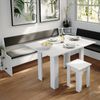 Esszimmer-Eckbank Roman Weiß 41.5 x 166.6 cm Vicco Bild 5