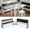 Esszimmer-Eckbank Roman Weiß 41.5 x 166.6 cm Vicco Bild 2