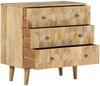 vidaXL Schubladenschrank 70x35x70 cm Massivholz Mango 358184 Bild 2