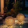 3x LED Solarleuchte, Dekorgeflecht-Kugel, D 20 cm Bild 5