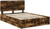 vidaXL Bettrahmen Geräucherte Eiche 160 x 200 cm Ingenieurs Holz 3412578 Bild 4