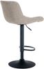 CLP 2er Set Barhocker Tover 360° drehbar und in der Höhe verstellbar,taupe Stoff Bild 5