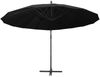 vidaXL Ampelschirm Schwarz 3 m Aluminium-Mast 47226 Bild 3