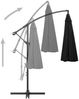 vidaXL Ampelschirm Schwarz 3 m Aluminium-Mast 47226 Bild 4