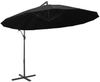 vidaXL Ampelschirm Schwarz 3 m Aluminium-Mast 47226 Bild 2