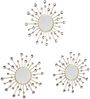 MIRRORS AND MORE 'Melanie' Dekospiegelset Metall, gold, 3x Ø25,5cm Bild 2