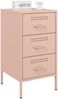 vidaXL Nachttische 2 Stk. Rosa 36x39x68 cm Stahl 843081 Bild 3