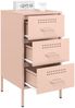 vidaXL Nachttische 2 Stk. Rosa 36x39x68 cm Stahl 843081 Bild 4