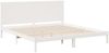 vidaXL Massivholzbett Extra Lang ohne Matratze Weiß 180x220 cm 3309318 Bild 3