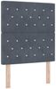 vidaXL Boxspringbett mit Matratze Dunkelgrau 80 x 200 cm Samt 3339729 Bild 4