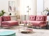 Wohnzimmer Set VESTFOLD Rosa Samtstoff Bild 3