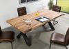 Baumtisch Sheesham 180x90x77 natur sandgestrahlt / X-Beine anthrazit glänzend FREEFORM 5 Bild 2