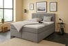 Boxspringbett TOM-OM 160x200 cm mit gepolstertem Kopfteil. Farbe: Dunkelgrau Bild 2