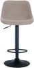 CLP 2er Set Barhocker Loft mit Rückenlehne und 360 drehbar,taupe Stoff Bild 3