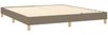 Boxspringbett Taupe 160x200 cm Stoff [3120626] Bild 4