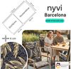 NYVI Hochlehnerauflage Hochlehner Auflagen 6er Set Barcelona - Gartenstuhlauflagen 118x50cm, (6 St), Stuhlauflage, Sitzauflage mit Halteband, UV-fest Bild 2