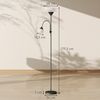 HOMCOM Stehlampe Standleuchte mit 360° schwenkbaren 2 Lampenköpfen, Farbwechsel, LED wechselbar, Warmweiß, Neutralweiß, Kaltweiß, Mutter-Kind-Design, 3 Farbtemperaturen Bild 3