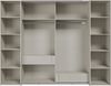Dreh-/Schwebetürenschrank >NARAGO< 2 Innenschübe, sandfarbig - 270,3x210,5x61,2cm (BxHxT) Bild 4
