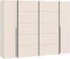 Dreh-/Schwebetürenschrank >NARAGO< 2 Innenschübe, sandfarbig - 270,3x210,5x61,2cm (BxHxT) Bild 3
