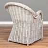 Rattan-Sessel CHARLOTTE White-Washed mit Sitzkissen Stuhl Armlehnstuhl Rattan Bild 3
