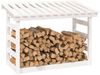 vidaXL Kaminholzregal Weiß 108x64,5x78 cm Massivholz Kiefer 822443 Bild 4