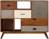 Sideboard, Kommode 115x35x86 cm Massivholz Akazie j597p Bild 3