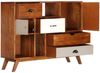 Sideboard, Kommode 115x35x86 cm Massivholz Akazie j597p Bild 5