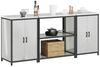 vidaXL Aufbewahrungsset für die Küche 3 pcs Silber Verzinkter Stahl 3392671 Bild 3
