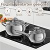 Scheffler Topf-Set 10tlg Edelstahl Topfsets für alle Herdarten, Edelstahl (3,38/2,0/2,8/4,0/6,7 Liter, für alle Herdarten), Induktion, robust und hochwertig Bild 3