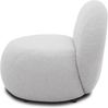DOMO. collection Sessel 700 016, Polstersessel, rund, gepolsterte Rückenlehne, Füße mit Filzgleitern, Armsessel, Polsterganitur, 73 x 75 x 76 cm (BxTxH), grau Bild 4