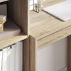 vidaXL Schreibtisch mit Schubladen mit Regal 2 pcs Sonoma-Eiche 3337299 Bild 4
