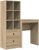 vidaXL Schreibtisch mit Schubladen mit Regal 2 pcs Sonoma-Eiche 3337299 Bild 2
