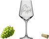 eXODA Weinglas Weinglas mit Wellensittich-Gravur 350ml - spülmaschinenfest & elegant, 1-tlg, Glas, Atemberaubende Darstellung Bild 2