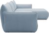 DOMO. collection Ecksofa 800 022, Modulsofa in L-Form mit Taschenfederkern und attraktiver Biese-Naht, Sofa, Polsterecke, Eckcouch 276 x 168 x 79 cm (BxTxH), hellblau Bild 3