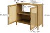 Waschbeckenunterschrank Liora Bambus 68 x 60 cm mit 2 Türen Vicco Bild 2