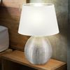 Luxus LED Tischlampe aus Keramik und Stoff LUXOR Bild 3