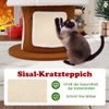 154 cm Weihnachts-Kratzbaum mit 4 Kuschelhöhlen & Sisal-Teppich Katzenbaum Kletterturm Bild 4