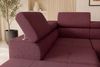 Couch Zento L Form in Samtstoff - Samtstoff - bordeaux - Links Bild 5