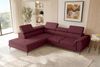 Couch Zento L Form in Samtstoff - Samtstoff - bordeaux - Links Bild 4