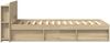 vidaXL Bettgestell mit Stauraum Sonoma-Eiche 90 x 190 cm Holzwerkstoff 3433333 Bild 4