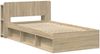 vidaXL Bettgestell mit Stauraum Sonoma-Eiche 90 x 190 cm Holzwerkstoff 3433333 Bild 3