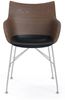 Sessel Q/Wood Sitzschale Holz, Gestell Chrom Bild 2