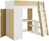 Vente-unique - ARMONESA Bett Holz, Platte BeigeWeiß - B 137 cm x H 188 cm x L 196 cm Bild 5