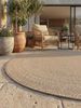 KADIMA DESIGN Teppich VENTOUX Wetterfest UV-Beständig Balkon Waschbar Strapazierfähig, Rund, Höhe: 5 mm, Beige, 80x80 cm, Outdoor Balkonteppich Terrasse Pflegeleicht Robust Bild 3