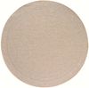 KADIMA DESIGN Teppich VENTOUX Wetterfest UV-Beständig Balkon Waschbar Strapazierfähig, Rund, Höhe: 5 mm, Beige, 80x80 cm, Outdoor Balkonteppich Terrasse Pflegeleicht Robust Bild 1